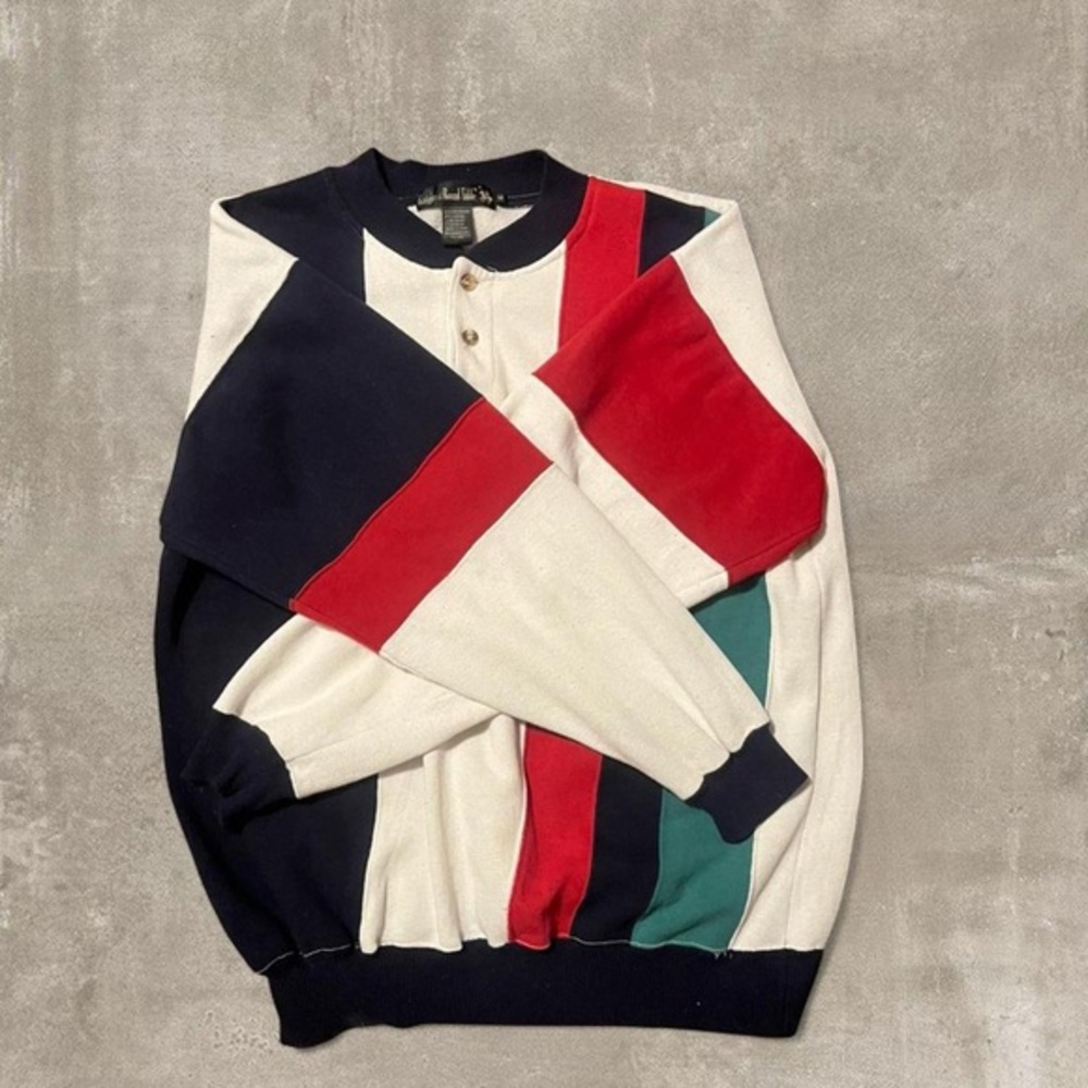 Vintage Knights of the Round Table Colorblock Sweatshirt Men’s